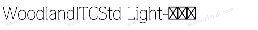 WoodlandITCStd Light字体转换